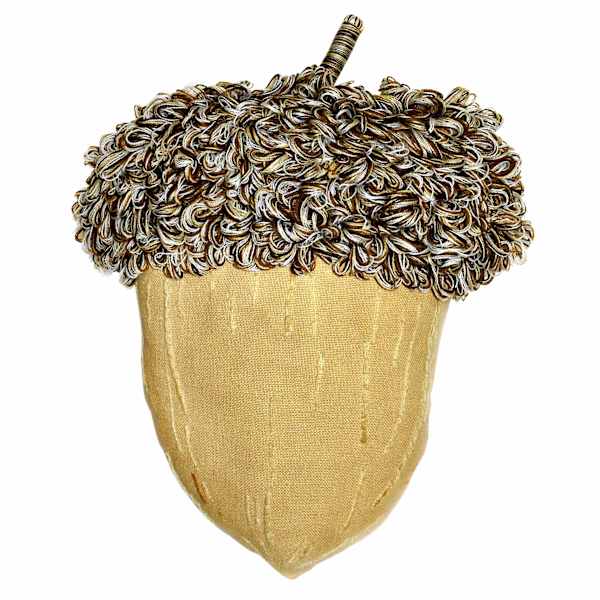 Honeybloom Fall Acorn Shaped Throw Pillow, 13x17