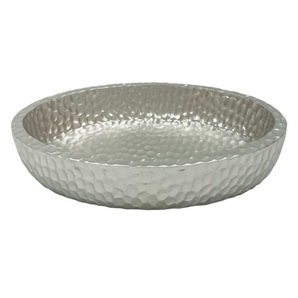 Found & Fable Silver Hammered Soap Dish, 5.5"