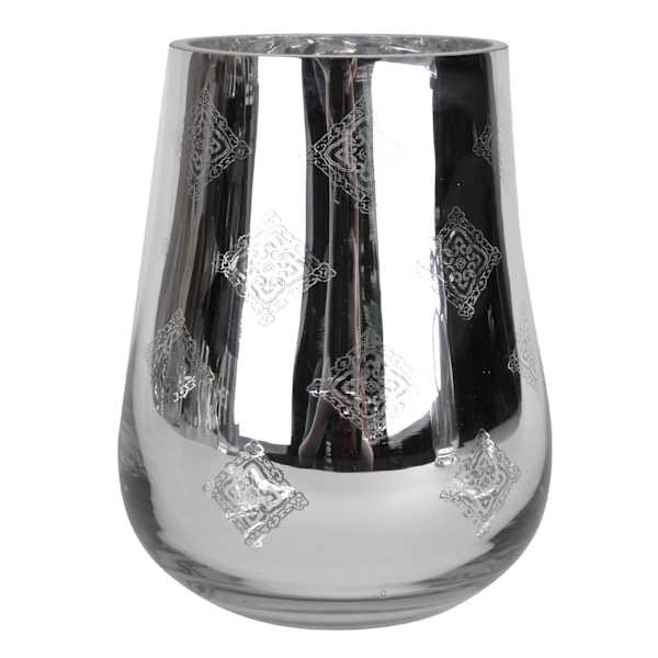 Found & Fable Silvery Mercury Glass Votive Candle Holder, 7"
