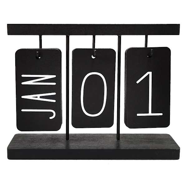 Tracey Boyd Black Metal Tabletop Calendar