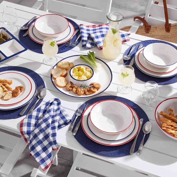 Red melamine dinner plates hot sale