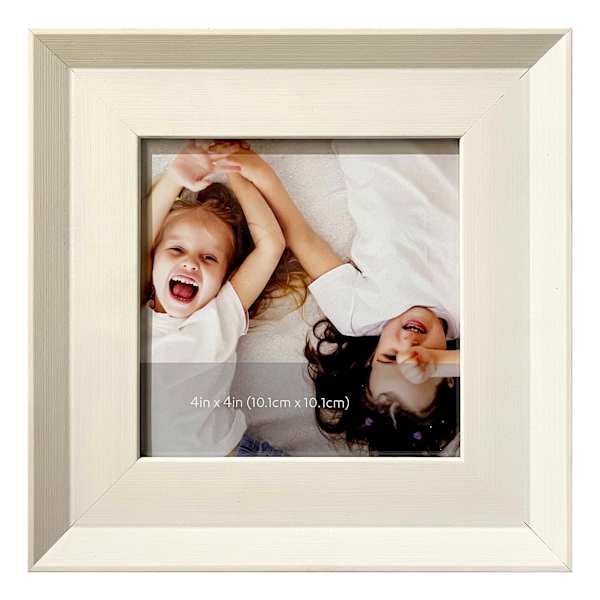 White Tabletop Picture Frame, 4"