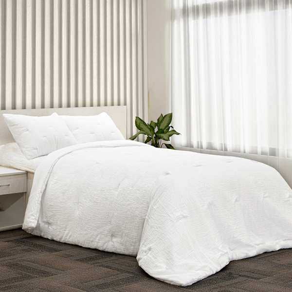 Tracey Boyd 3-Piece Beige Gauze with Tassels Comforter Set, Queen