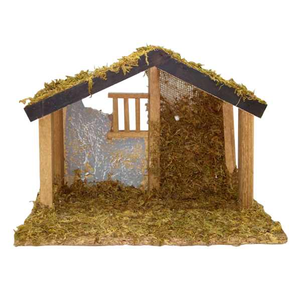 O Holy Night Natural Nativity Scene Creche, 9"