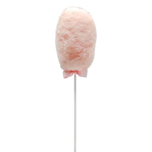 Mrs. Claus' Bakery Pink Wool Cotton Candy Pick, 17.5"
