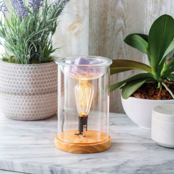 Wood & Glass Illumination Fragrance Wax Warmer