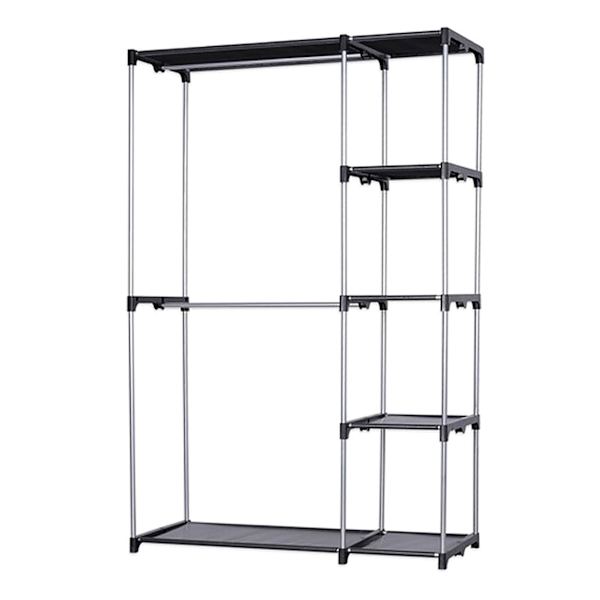 Freestanding Metal Garment Rack, Black