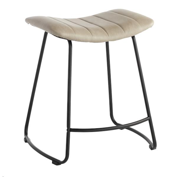 Crosby St. Jude Grey Backless Counter Stool, 24"