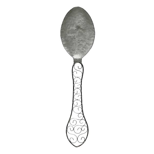 Black Metal Spoon Wall Art, 8x31