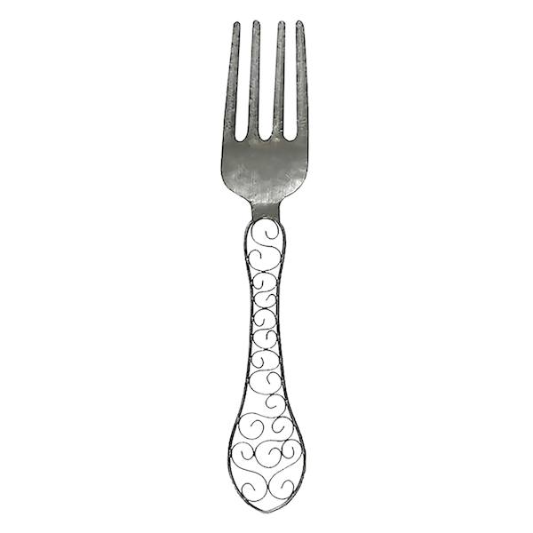 Metal Fork Wall Art, 8x31