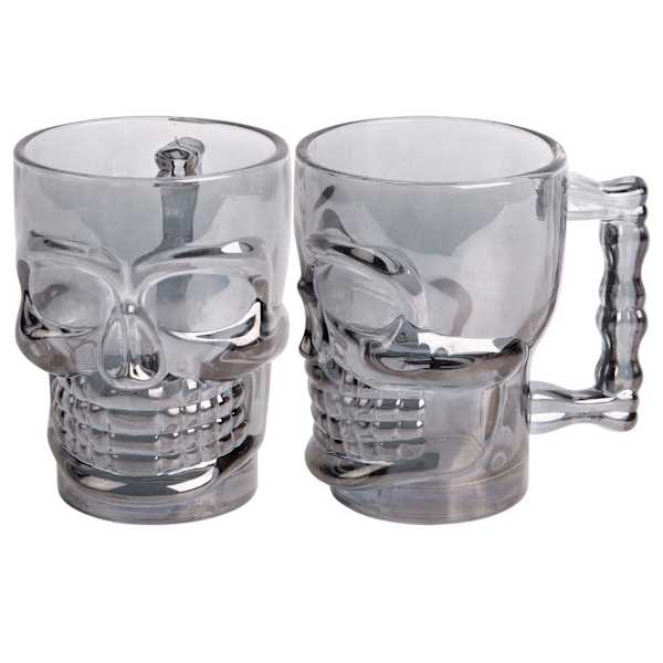 Midnight Shadows Smoke Glass Skull Mug