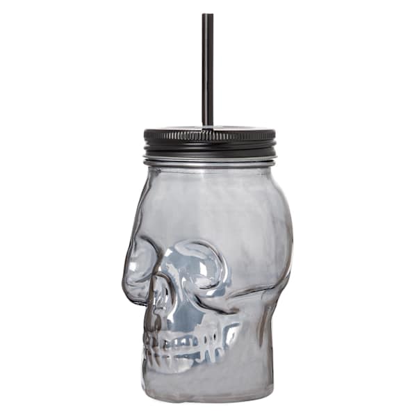 Smoke Glass Skull Sipper