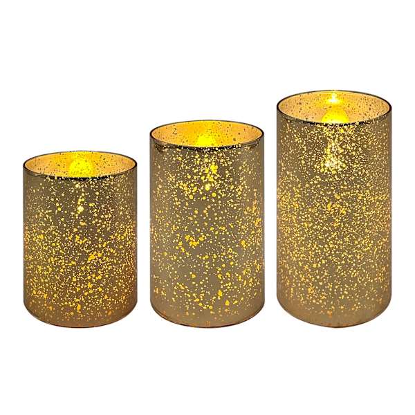 Gold led candle discount