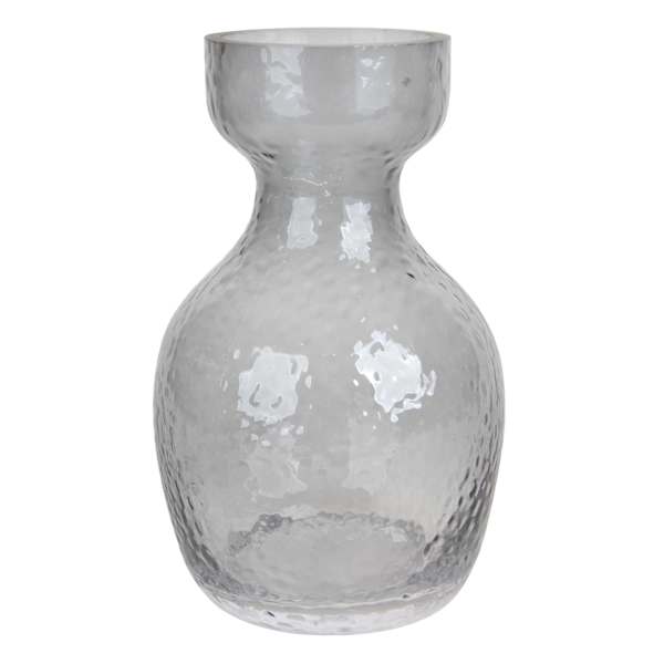 Found & Fable Grey Textured Ceramic Vase, 7"