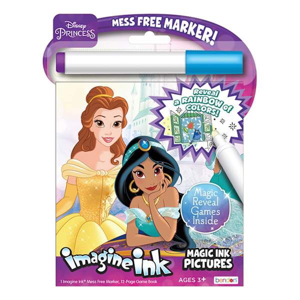 Disney Princess 12-Page Imagine Ink Game Book
