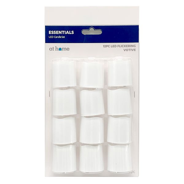 12-Pack White LED Votive Candles