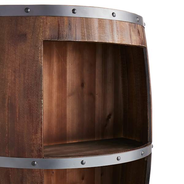 Wine Barrel Shelf At Home