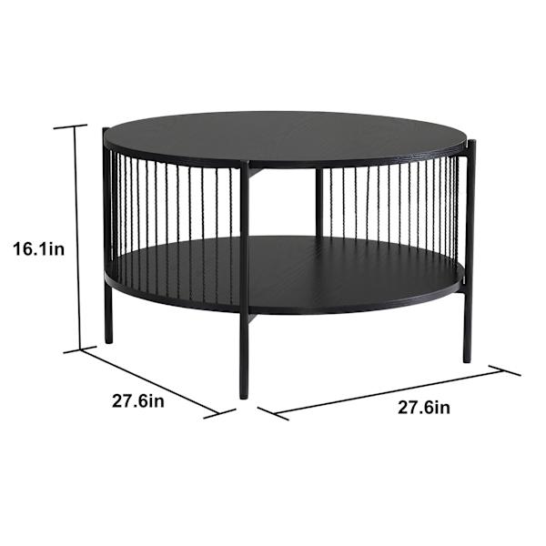 Crosby St. Xander Coffee Table, Black