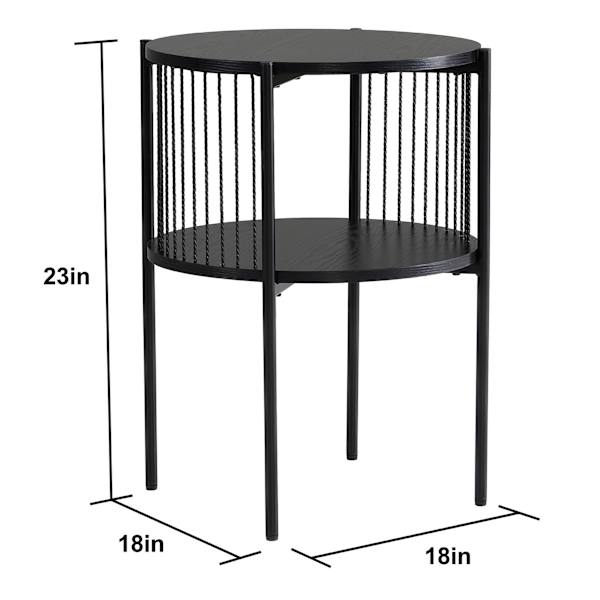 Crosby St. Xander Accent Table, Black