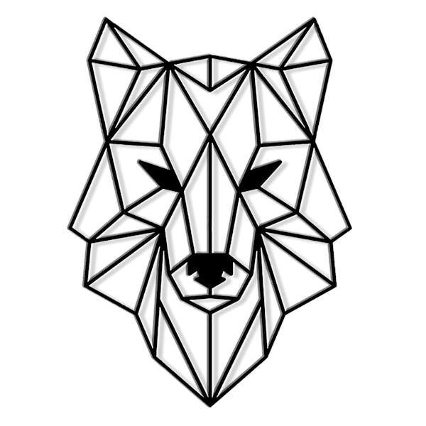 Ty Pennington Metal Wolf Wall Decor, 13x18