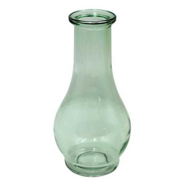 Green Glass Bud Vase, 6"