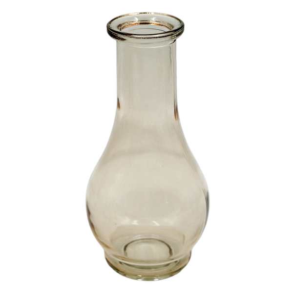 Brown Glass Bud Vase, 7"