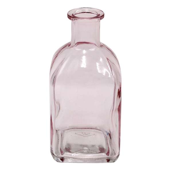 Pink Glass Bud Vase, 5"