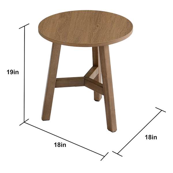 Honeybloom Sierra Accent Table, Rustic Natural