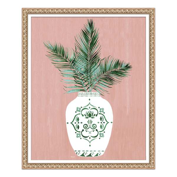 Providence Glass Framed Floral Print Wall Art, 16x20