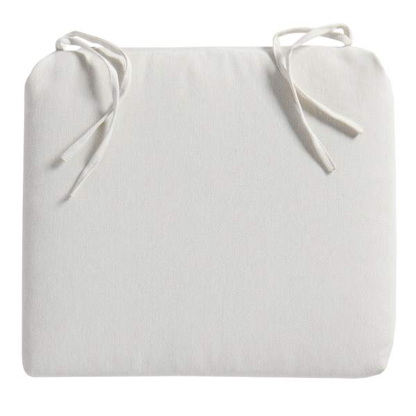 Tristan Heather White Premium Outdoor Square Seat Cushion