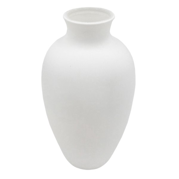 Ty Pennington White Glass Vase, 5"