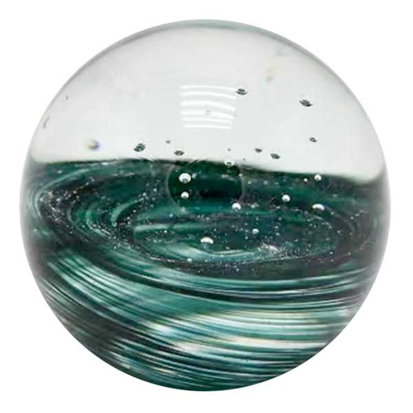 Tracey Boyd Half Stripe Glass Ball, 3"
