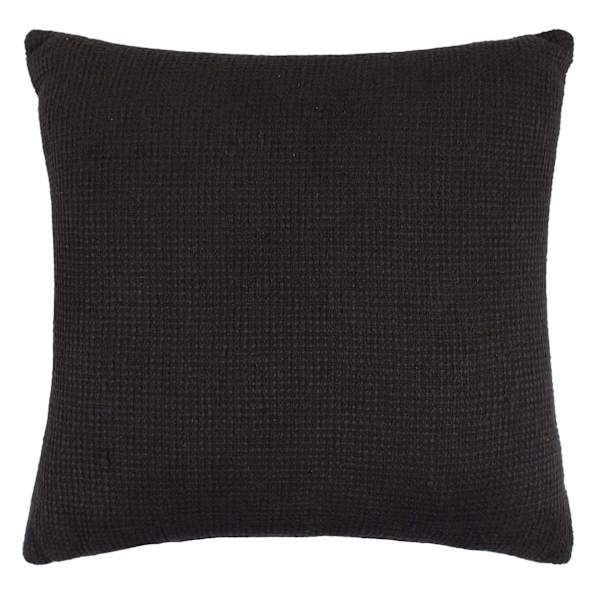 Crosby St. Black Woven Throw Pillow, 20"