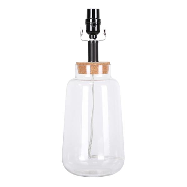 Clear Glass Small Lamp Base, 16"