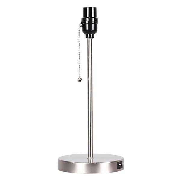 Silver Metal Task Lamp with USB Port, 14"