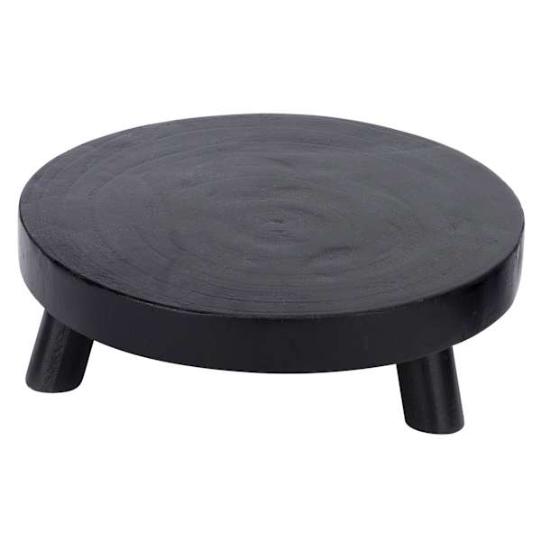 Tracey Boyd Black Round Wooden Riser, 10"