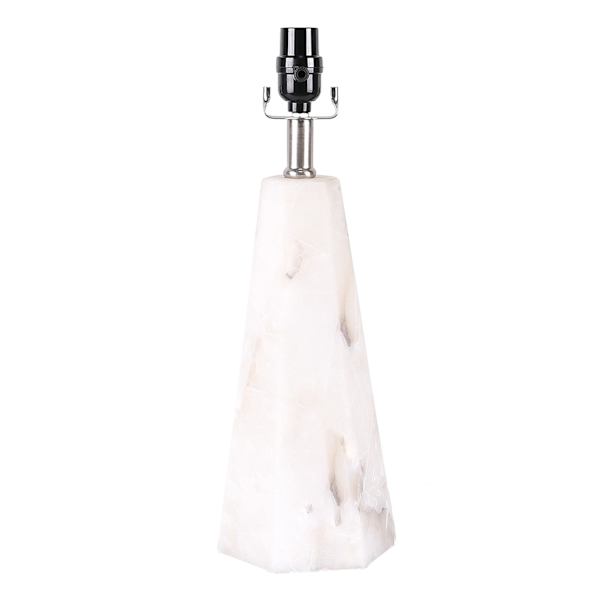 Laila Ali Alabaster Tapered Lamp Base, 17"