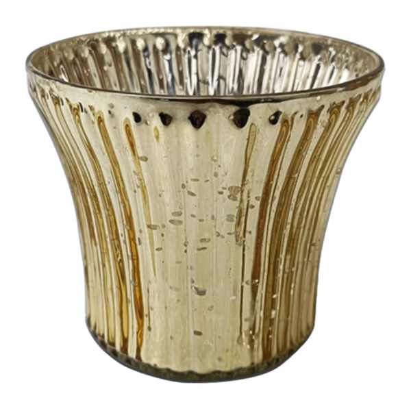 Gold Votive Candle Holder, 3.8"