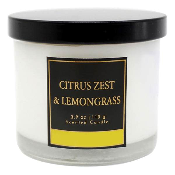 Citrus Zest & Lemongrass Scented Jar Candle, 3.9oz
