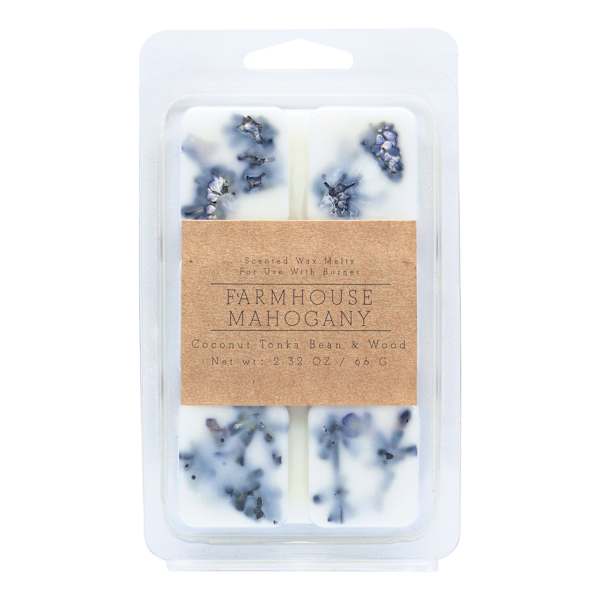 Honeybloom Farmhouse Mahogany Scented Wax Melts, 2.32oz