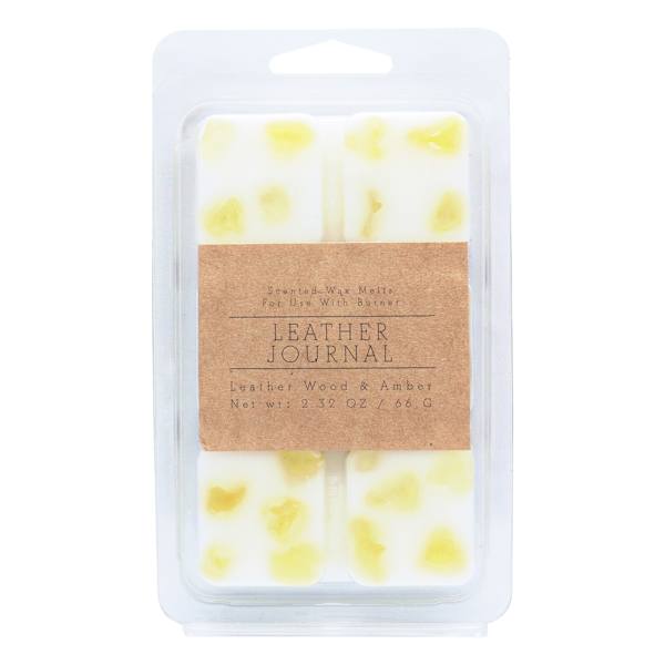 Honeybloom Leather Journal Scented Wax Melts, 2.32oz