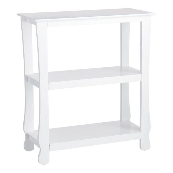 Providence Theodore 3-Tier Thick Leg Bookshelf, White