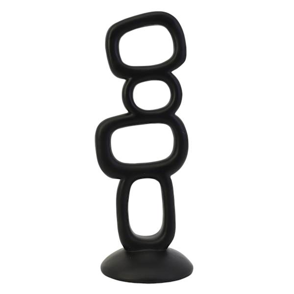 Crosby St. Stacked Geo Squares Statue, 13.8"