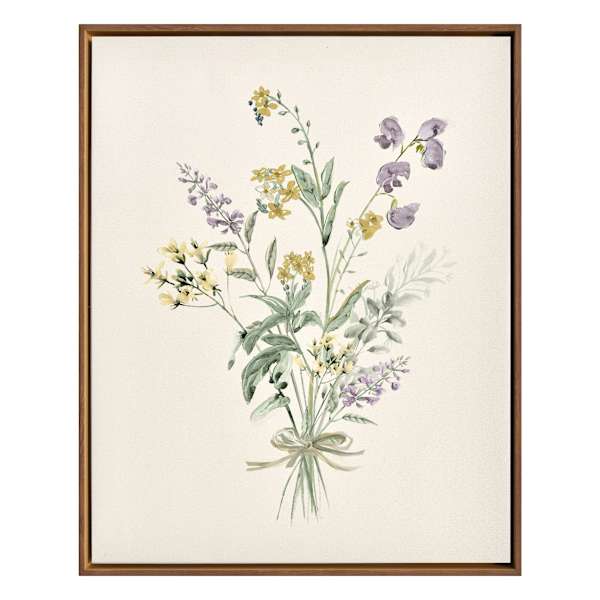 Honeybloom Framed Floral Canvas Wall Art, 16x20