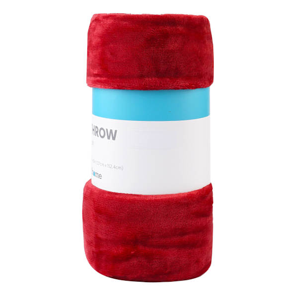 Red Microfiber Plush Throw Blanket, 50x60