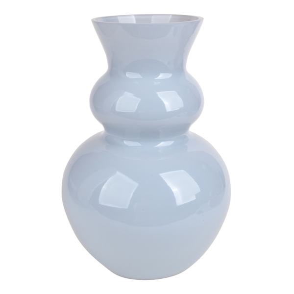 Providence Blue Glass Bubble Vase, 12"