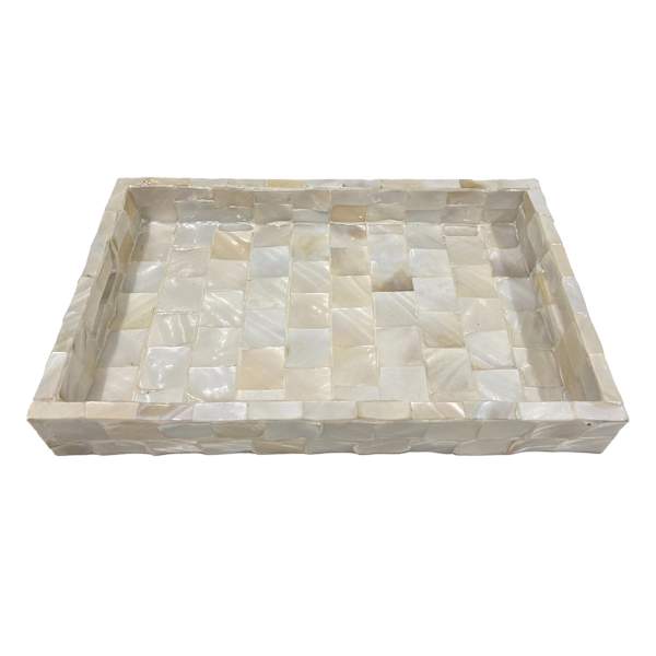 Providence Square Mother of Pearl Tray, 15"