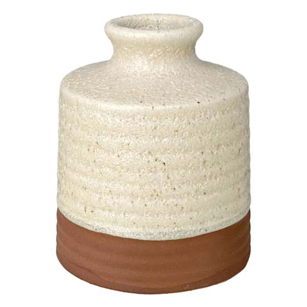 Honeybloom Two Tone Ceramic Vase, 5"