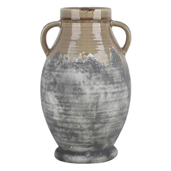 Honeybloom Tan & Grey Reactive Glaze Vase, 11.7"