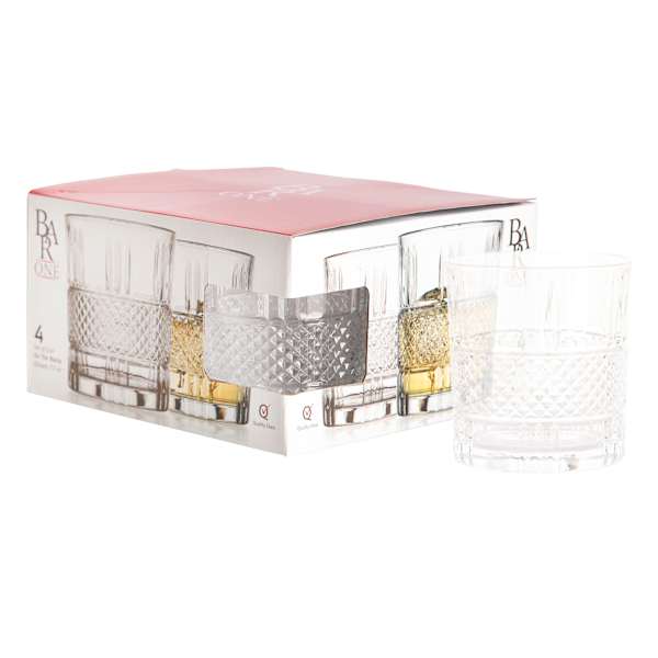 Bar One Set of 4 Hatch Double Old Fashioned Glasses, 11oz